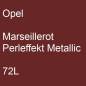 Preview: Opel, Marseillerot Perleffekt Metallic, 72L.